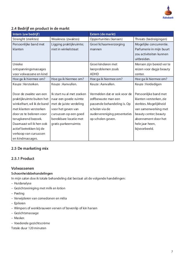 cursus business plan schrijven groep ondernemingsplan template kvk